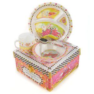 MacKenzie-Childs Toddler's Dinnerware Set - Bunny